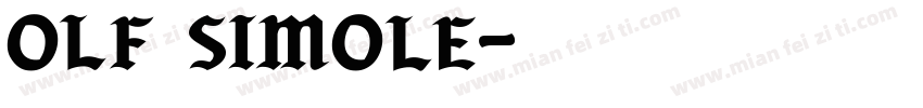 OLF Simole字体转换